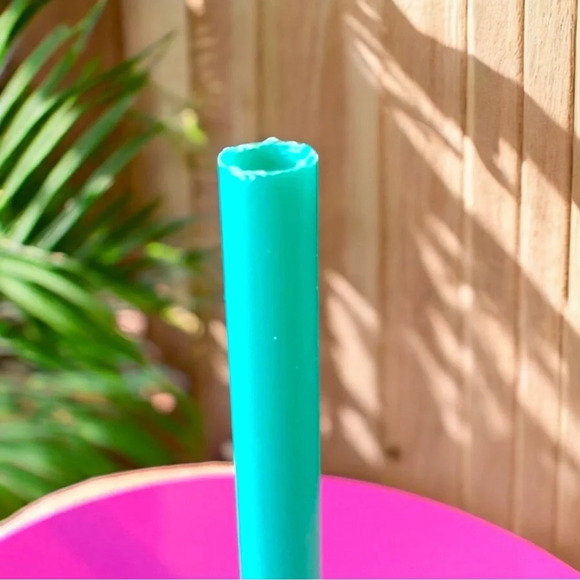 STARBUCKS 24oz Purple Pink Turquoise Ombré Metal 2022 Tumbler w/ Straw - Picture 12 of 13